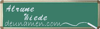 Alrune Wiede Visitenkarte